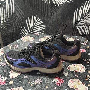 Ryka Women’s Devo Plus 2 Sneakers – Black/Purple – Size 7.5M